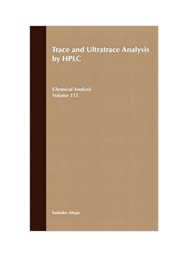 Trace And Ultratrace Analysis By HPLC hardcover english - 19 December 1991 