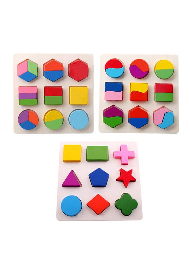 Beauenty - 3-Piece Educational Shape Sorter Toy Set 8.7 x 8.7inch - Image 1