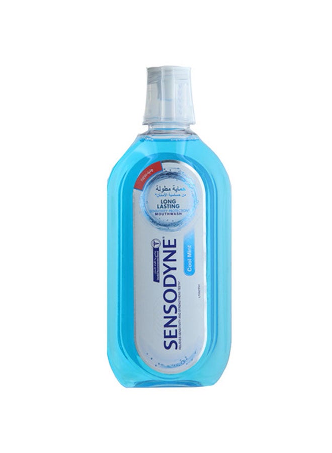 Sensodyne Long Lasting Mouthwash- Cool Mint Blue 500ml  - Image 1