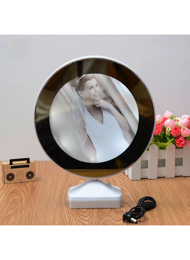 ماجيك - مصباح طاولة عاكس بإضاءة LED متعدد الاستعمالات مع إطار للصورة أبيض 20x25x2.6Ø³Ù†ØªÙŠÙ…ØªØ± - Image 1