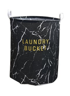 Home Concept Printed Laundry Storage Basket Black 40x40x46centimeter  - Image 1