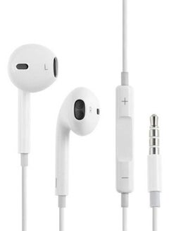 Hoco In-Ear Wired Earphones With Mic For iPhone White  - Image 1