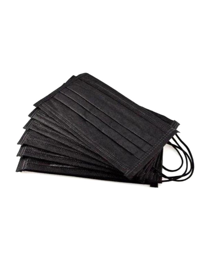 SFMW - (50-Piece) 3-Ply Anti-Dust Black Face Mask Set For Adults - Image 1