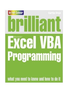 Brilliant Excel VBA Programming Paperback English by Curtis Frye - 41556 