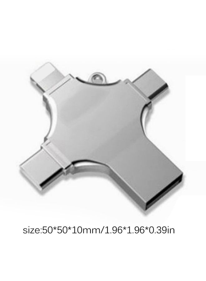 Generic - 4-In-1 USB 3.0 and Type-A Flash Drive 8 GB - Image 1