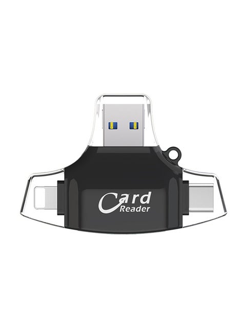 4-In-1 OTG Card Reader ZB678901 Silver