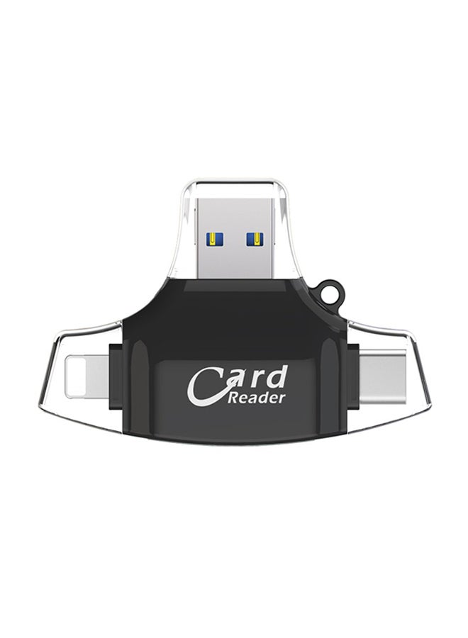 Generic - 4-In-1 OTG Card Reader ZB678901 Silver - Image 1