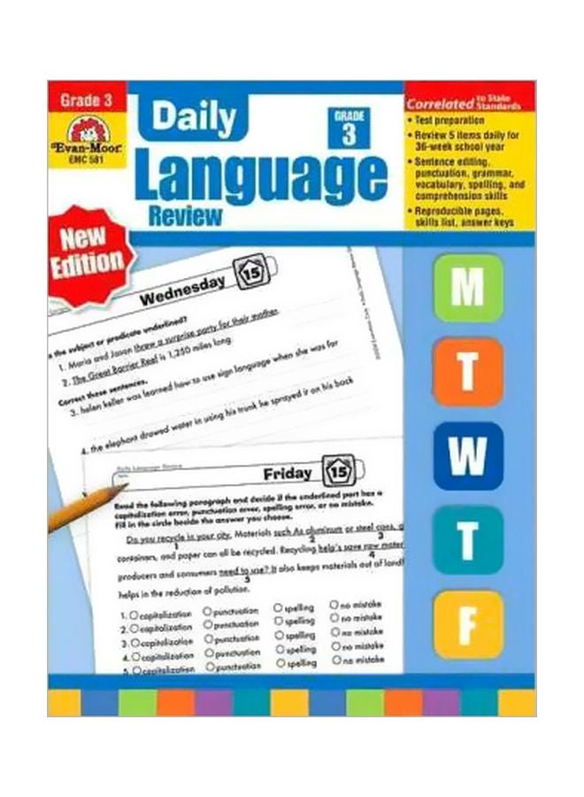 Daily Language Review : Grade 3 Paperback English by Evan-Moor Educational Publishers - 42005 - v1562241966/N27440431A_1