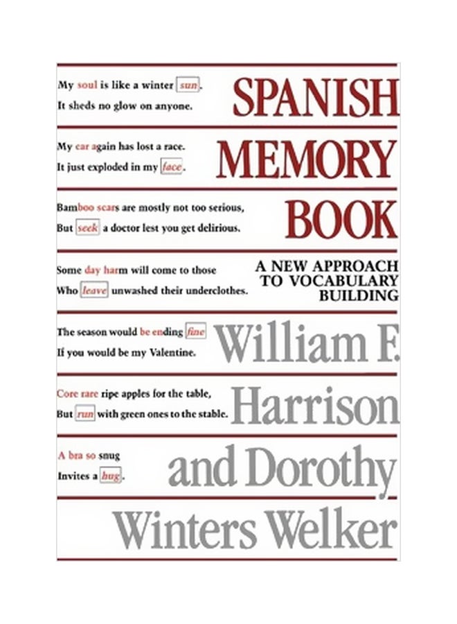 Spanish Memory Book : A New Approach To Vocabulary Building paperback english - 1 January 1991