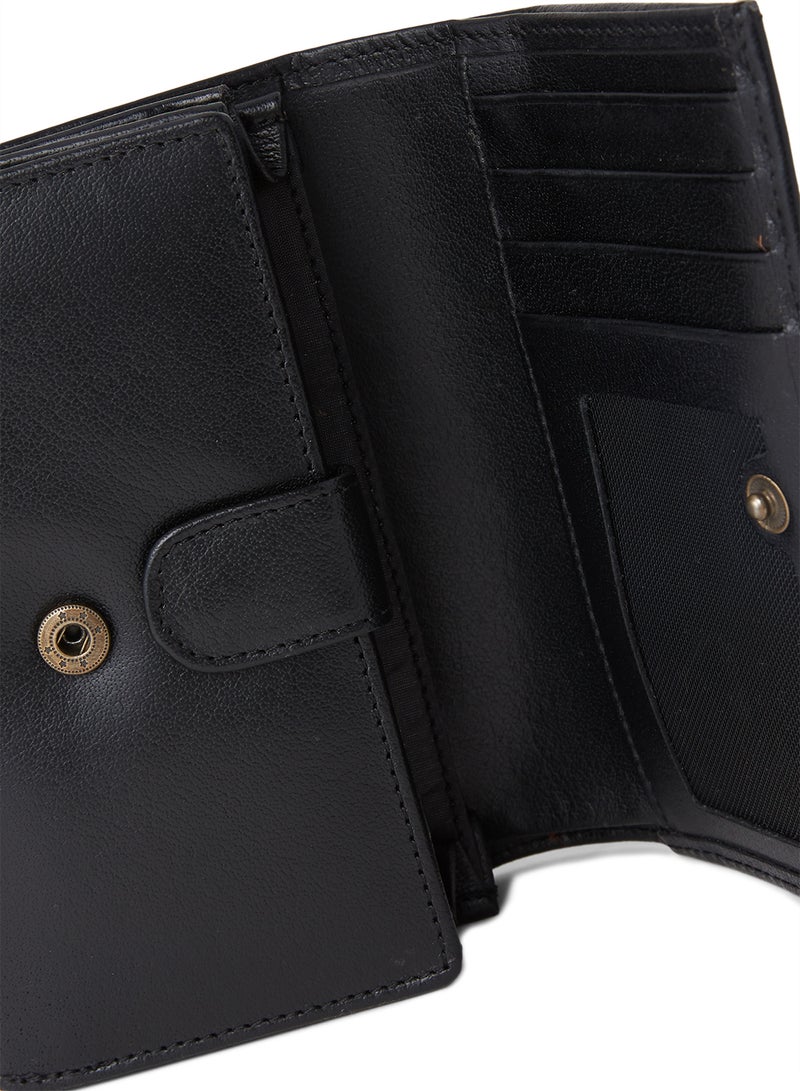 Alfa Leather Co. Small Flap Wallet Black  - Image 3
