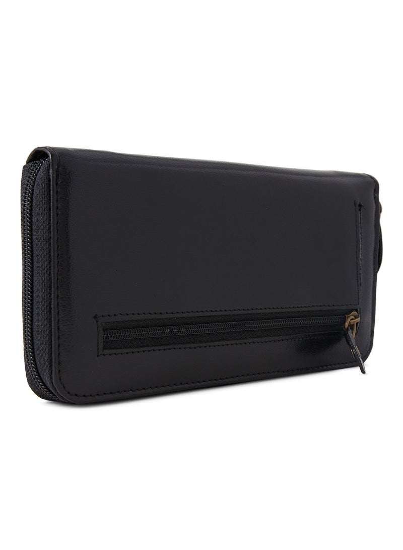 Alfa Leather Co. Zip Around Wallet Black  - Image 2