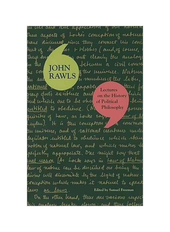 Lectures On The History Of Political Philosophy Paperback English by John Rawls - 26 September 2008