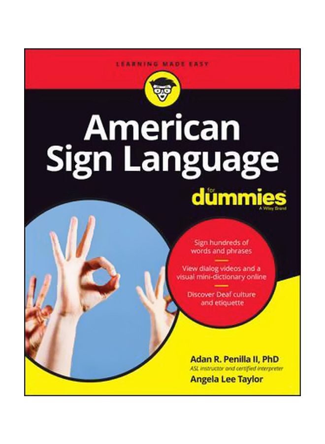 American Sign Language For Dummies Paperback English by Adan R. Penilla - 42704 