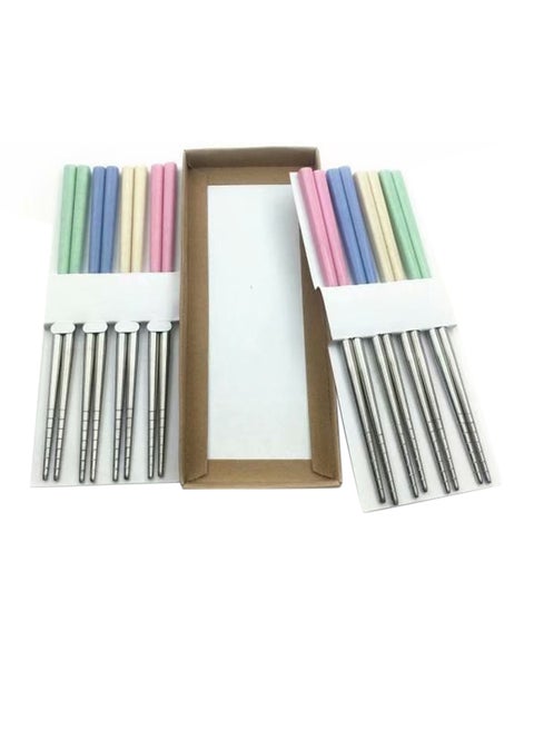 16-Piece Multi-Utility Chopsticks Set Multicolour 6.9inch