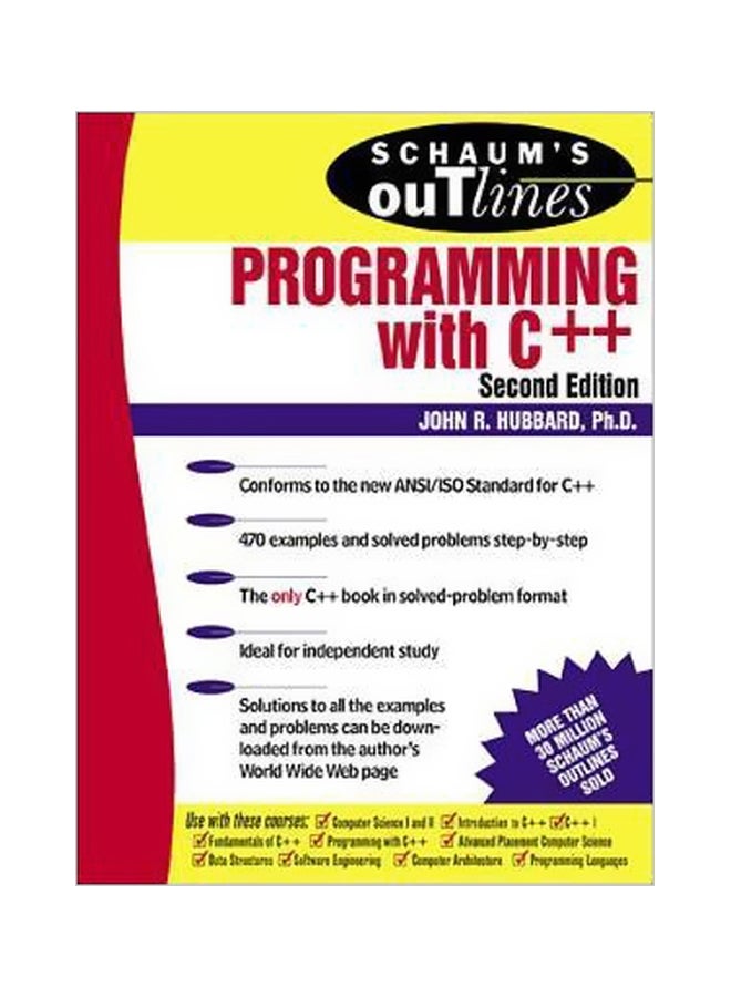 Schaum's Outlines Programming With C++ paperback english - 6/6/2000