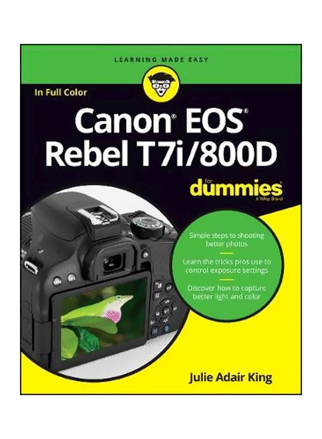 Canon Eos Rebel T7i/800d For Dummies paperback english - 8/7/2017
