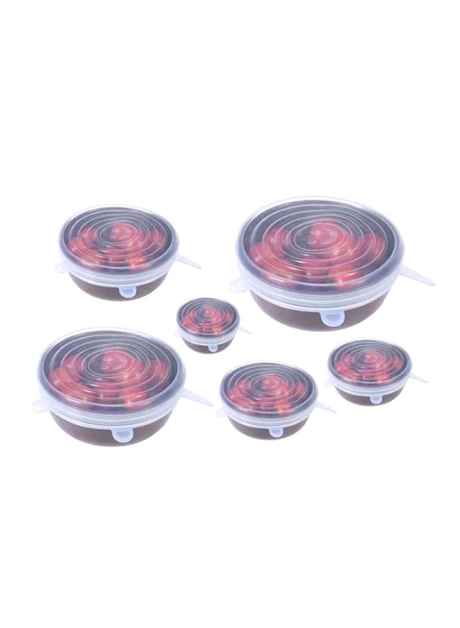 6-Piece Universal Suction Lid Cover Set White 6-Pieceinch - Image 4