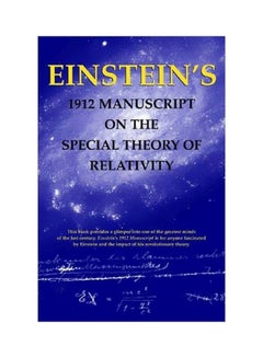 Einstein's 1912 Manuscript On The Special Theory Of Relativity paperback english - 01-May-04 