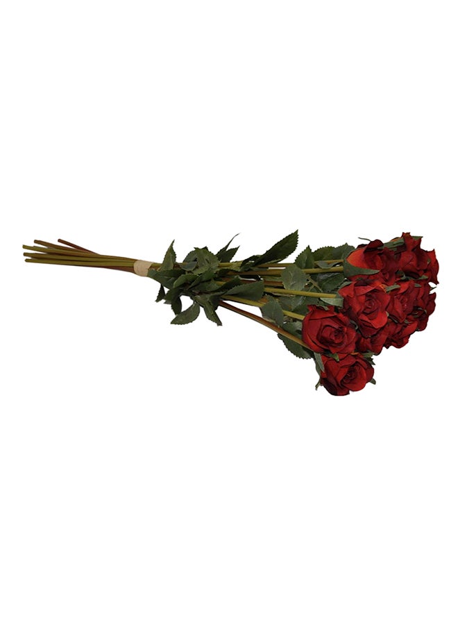 ALJUNAIFI - Bundle Of Artificial Flowers Red 7centimeter - Image 1