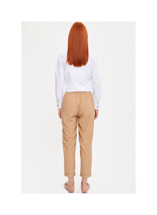 DeFacto Casual Jogger Pants Beige  - Image 2
