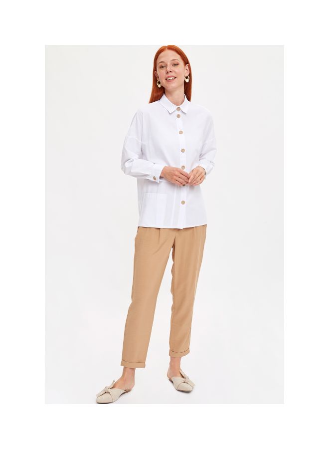 DeFacto Casual Jogger Pants Beige  - Image 3