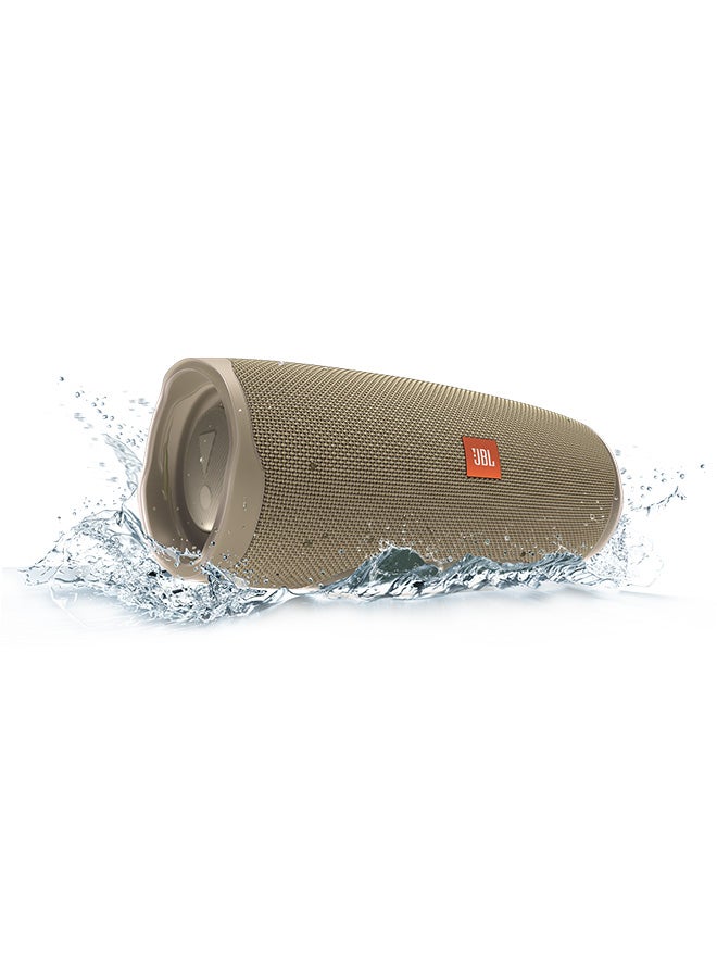 JBL Charge 4 Portable Bluetooth Speaker Sand - Image 4