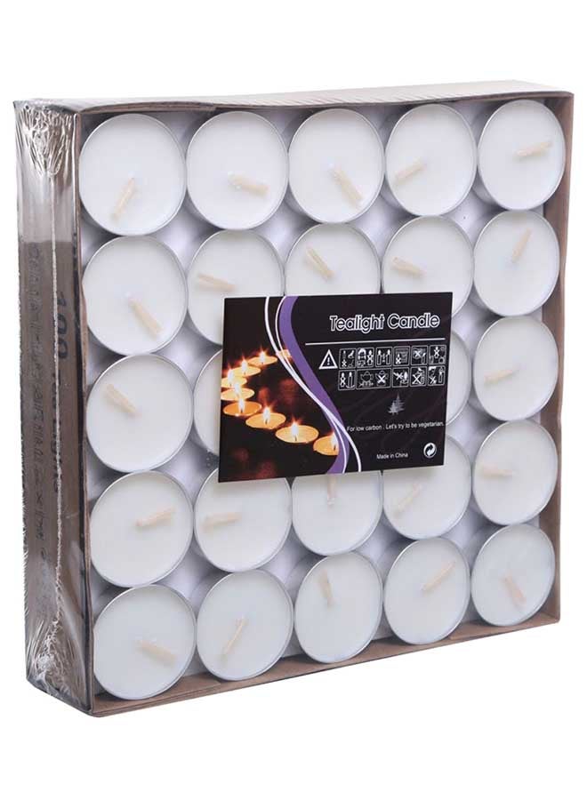25-Piece Tealight Candle Set White