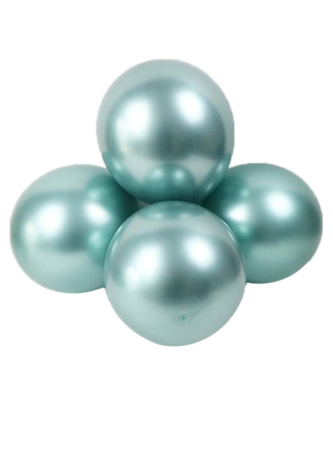 50-Piece Shiny Balloon Set Green 12inch 