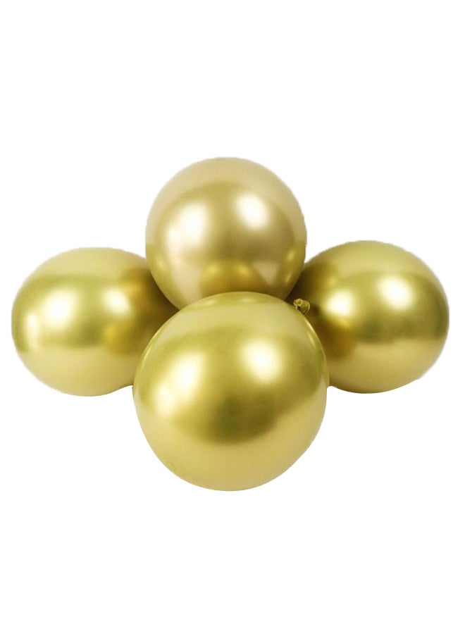 50-Piece Shiny Balloon Set Gold 12inch 
