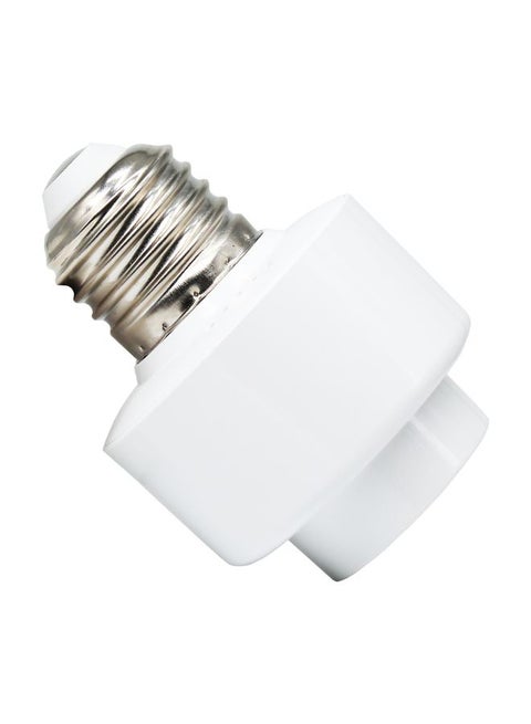 Wireless Smart Light Bulb Socket White/Silver