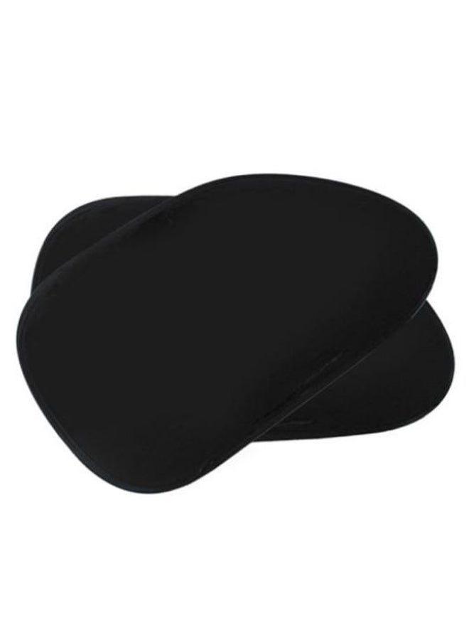 طقم حاجب شمس للوقاية من الأشعة فوق البنفسيجية يثبت على نافذة السيارة مكون من قطعتين