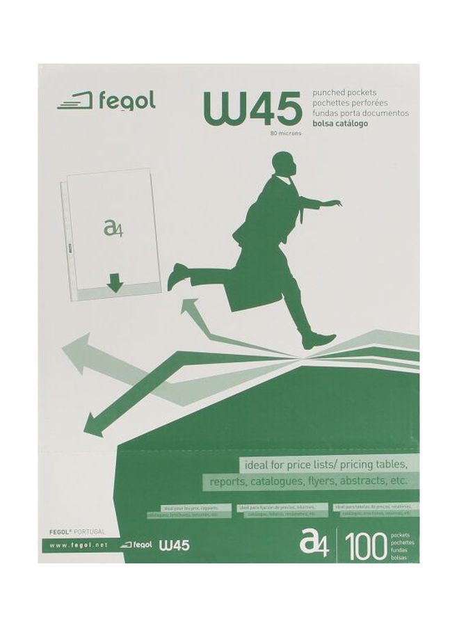 Fegol 100 Piece File Holder Clear - Image 2