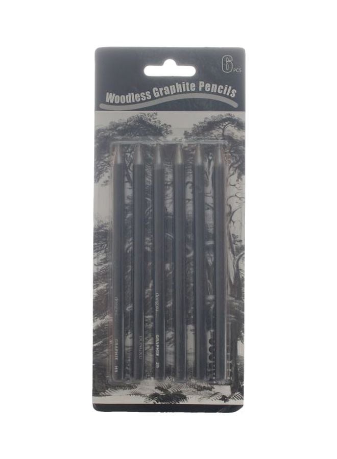 6-Piece Graphite Pencil Set Black - v1562275545/N27520073A_1