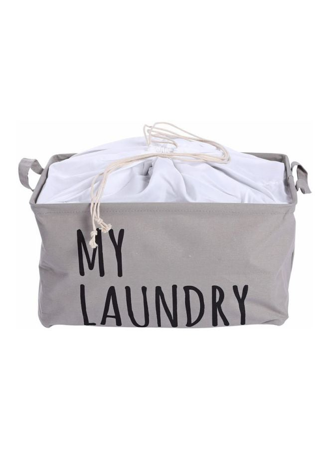 Laundry Storage Bag Grey/Black 47x32x3centimeter