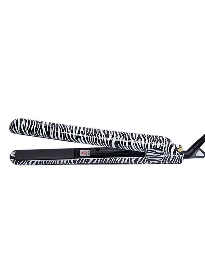 JOSE EBER Ceramic Straightening 1.25 inch Flat Iron Black/White 400grams - Image 1