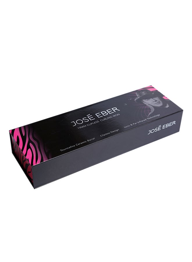 JOSE EBER Clipless Curling Iron Rod Pink/Black 19ml  - Image 4