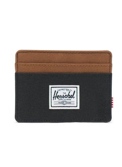 Herschel Charlie RFID Card Case Black/Saddle Brown  - Image 1