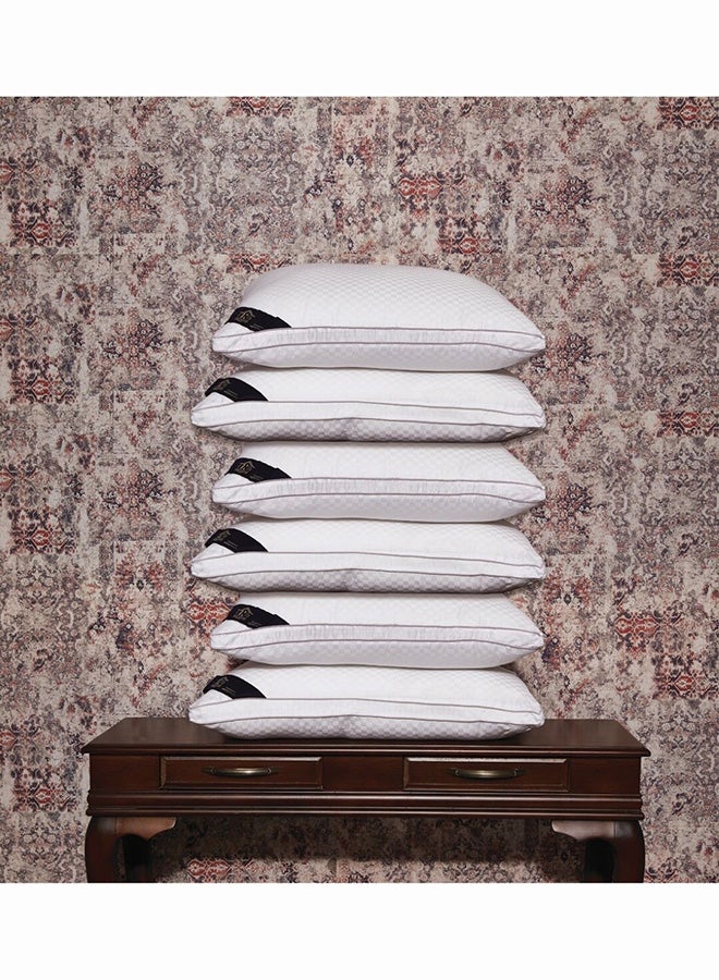 REGAL IN HOUSE Pack Of 6 Cotton Pillow White 70x50cm 