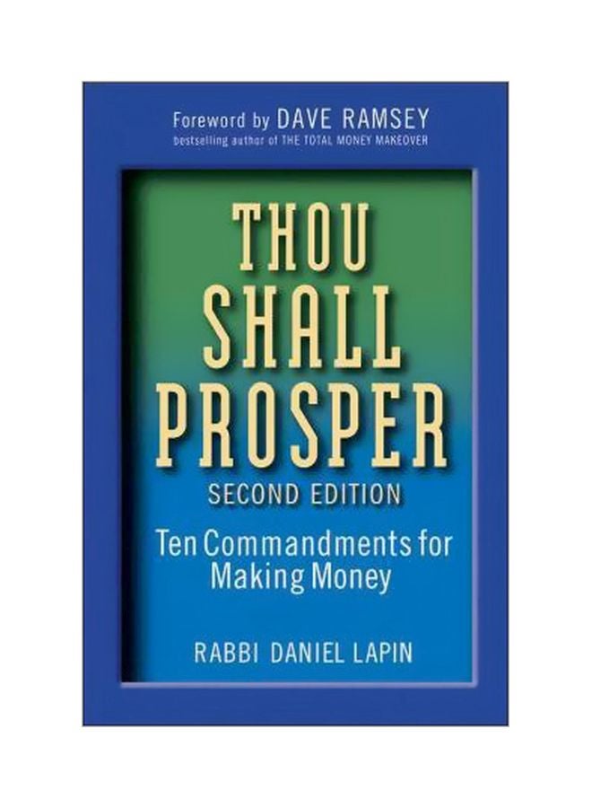 null - Thou Shall Prosper : Ten Commandments For Making Money Hardcover English by Daniel Lapin - 40112 - Image 1