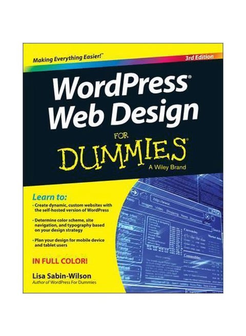 Wordpress Web Design For Dummies Paperback English by Lisa Sabin-Wilson - 42303