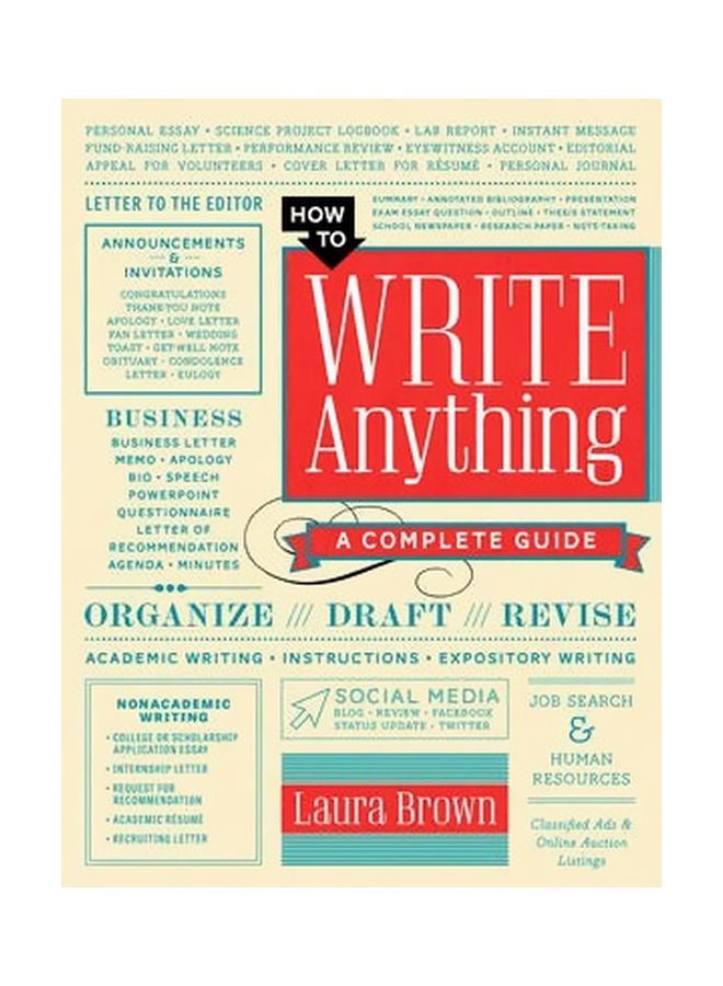 How To Write Anything: A Complete Guide hardcover english - 17/Jun/14