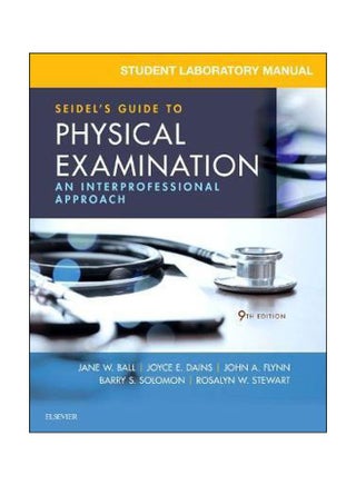 Student Laboratory Manual For Seidel's Guide To Physical Examination: An Interprofessional Approach paperback english - 1/Mar/18 - v1562314487/N27496868A_1