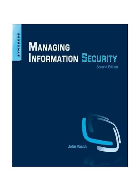 Managing Information Security Paperback English by John R. Vacca - 41555