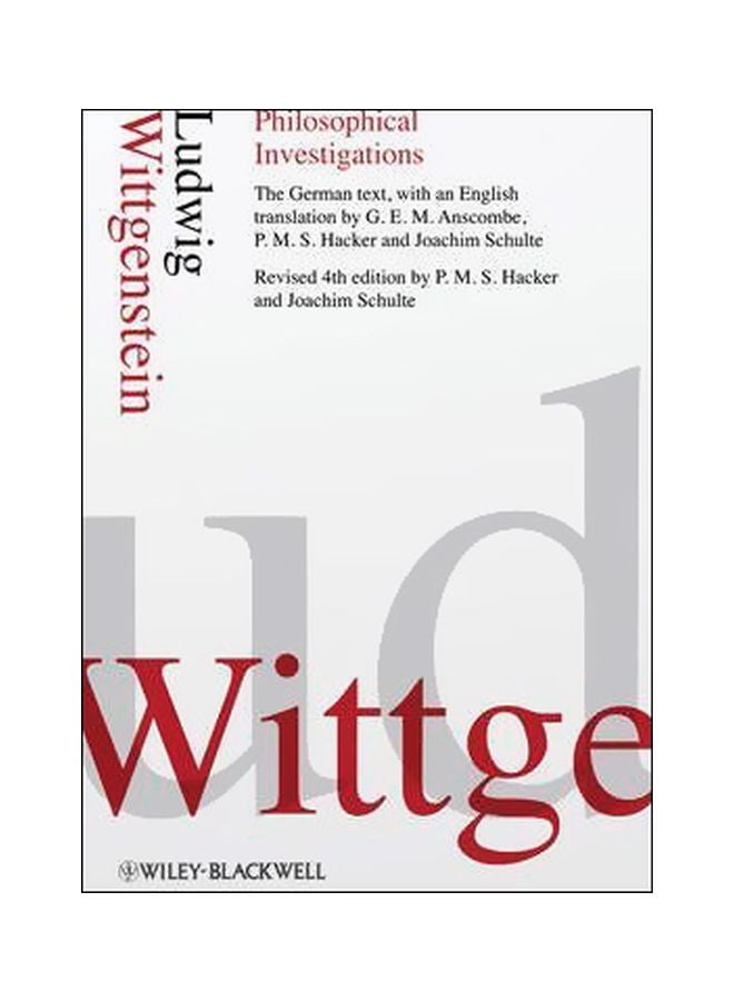 Wittge: Philosophical Investigations Paperback English by Ludwig Wittgenstein - 1/Mar/16