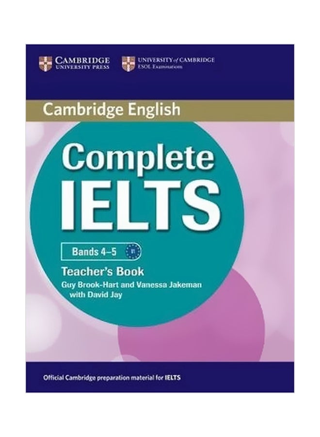 Complete: IELTS Bands 4-5 Teacher's Book Paperback English by Guy Brook-Hart - 41577 