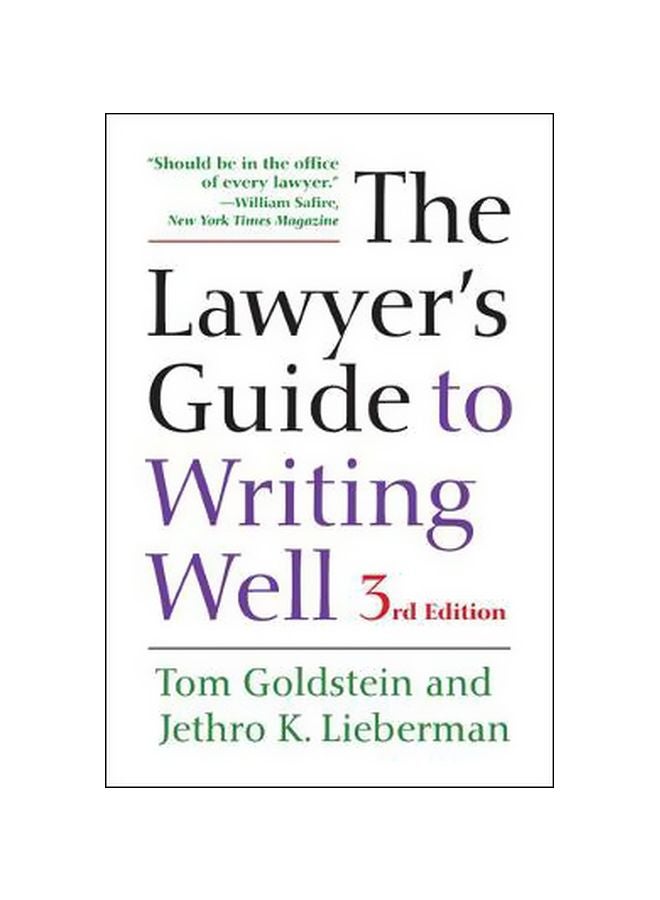 The Lawyer's Guide To Writing Well paperback english - 1/Dec/16 