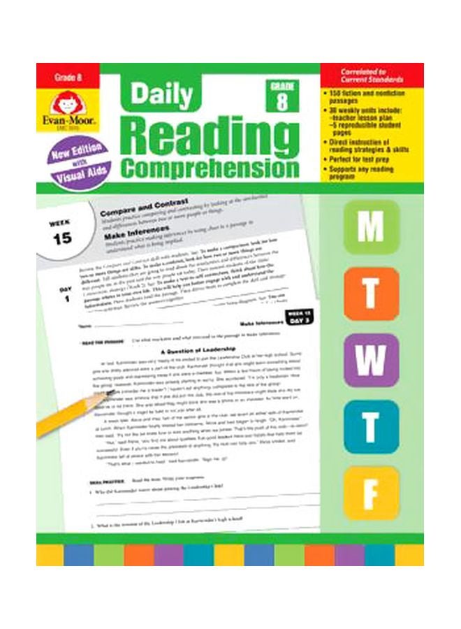 Daily Reading Comprehension - Grade 8 Paperback English by Evan-Moor Educational Publishers - 43101 