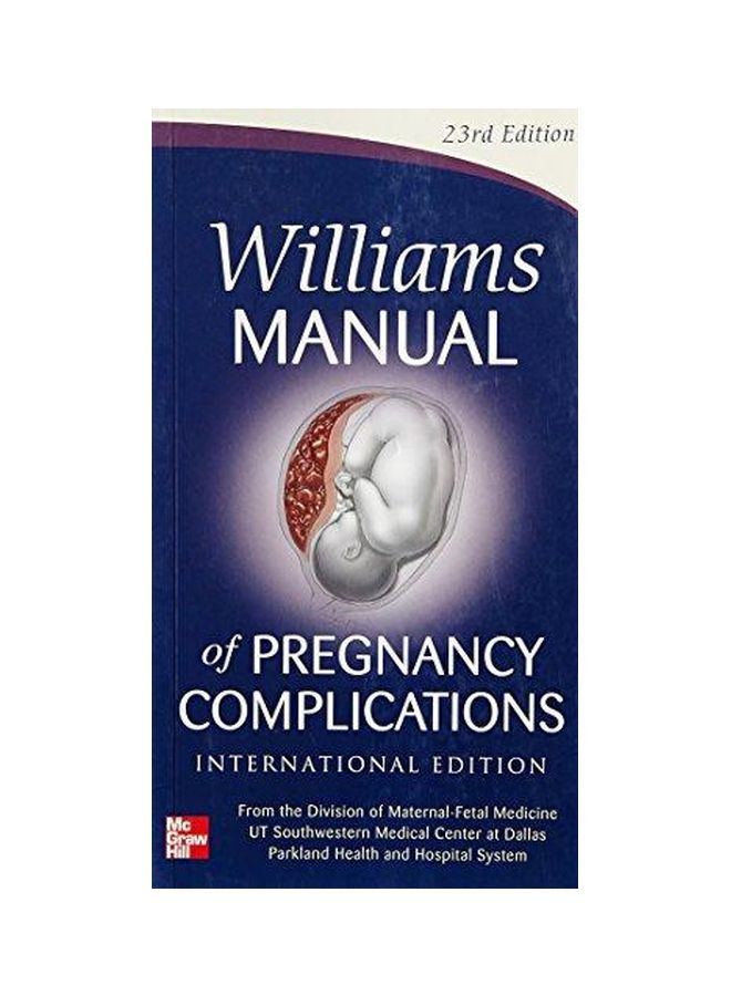 Williams Manual Of Pregnancy Complications Paperback English by Kenneth J. Leveno - 9/Nov/12 