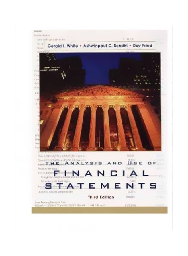 The Analysis And Use Of Financial Statements Hardcover English by Gerald I. White - 1/Aug/08 