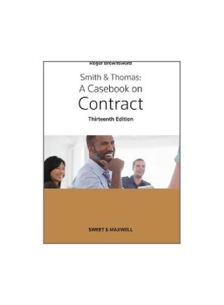 Smith And Thomas: A Casebook On Contract paperback english - 21/May/15 - v1562315344/N27504023A_1